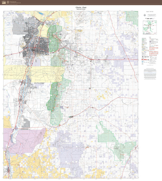 Cibola National Forest East Map