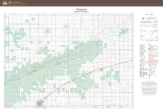 Cimarron National Grassland Map