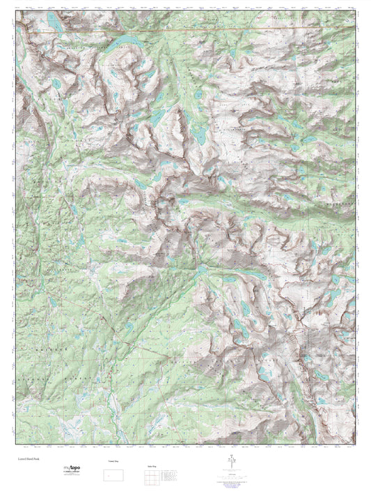 Cirque of the Towers MyTopo Explorer Series Map Image