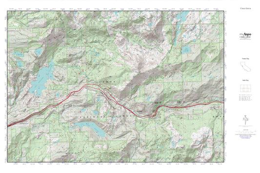 Cisco Grove MyTopo Explorer Series Map Image
