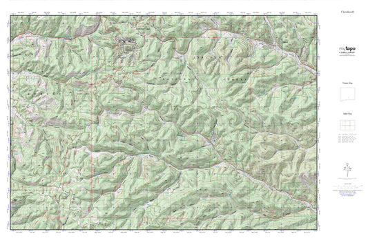 Cloudcroft MyTopo Explorer Series Map Image