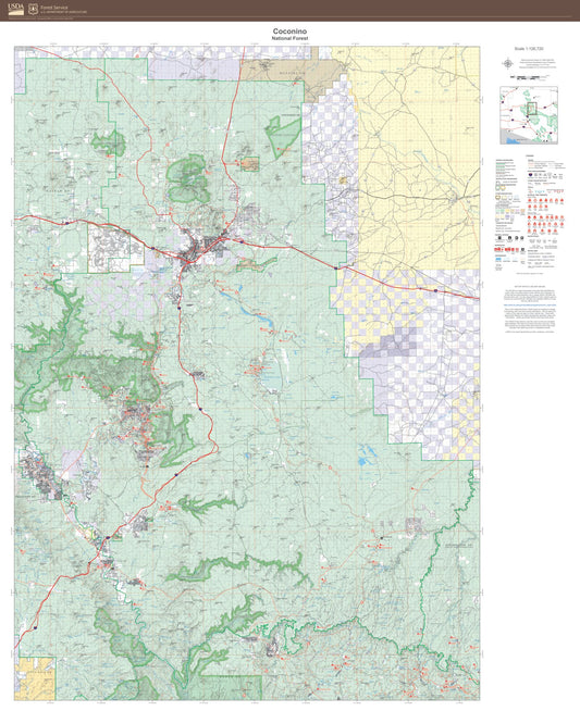 Coconino National Forest Map