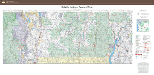 Colville National Forest West Map
