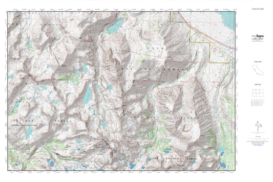 Convict Lake MyTopo Explorer Series Map Image