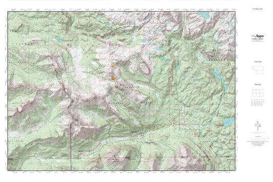 Cooke City MyTopo Explorer Series Map Image
