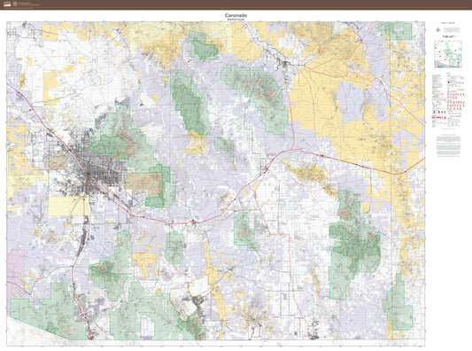 Coronado National Forest Map