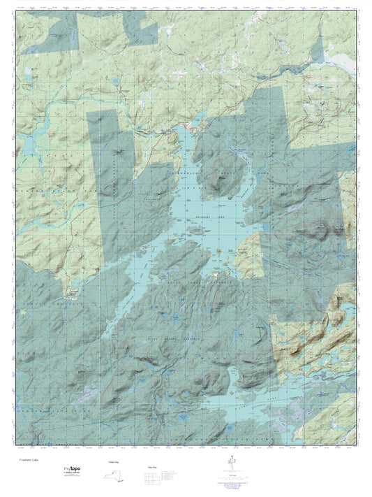 Cranberry Lake MyTopo Explorer Series Map Image
