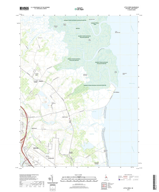 Little Creek Delaware US Topo Map Image