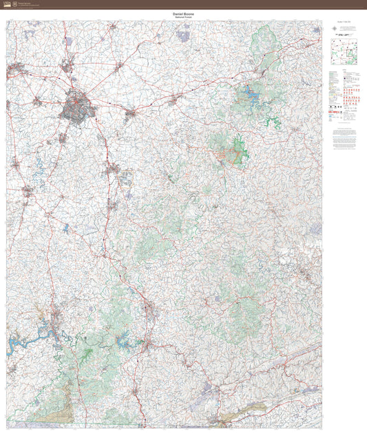 Daniel Boone National Forest Map