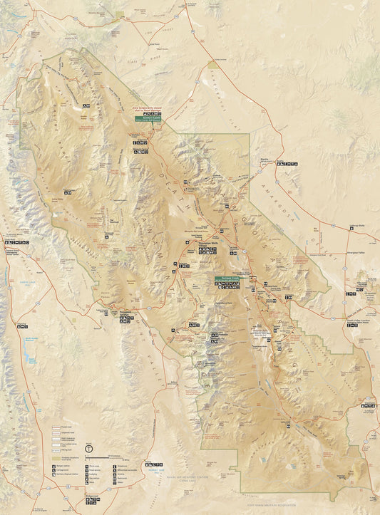 Death Valley National Park Map Image