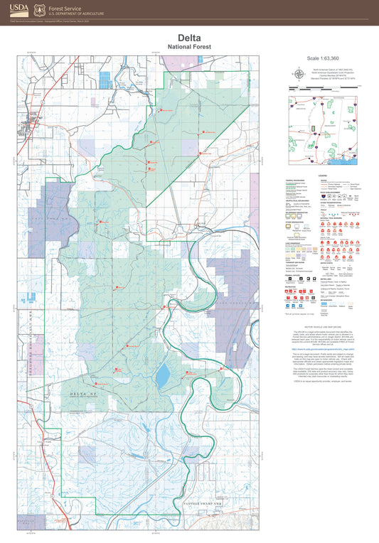 Delta National Forest Map