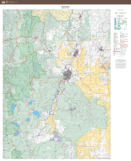 Deschutes National Forest Map