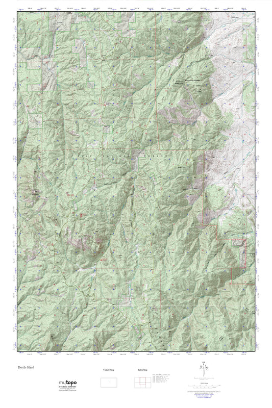 Devils Head MyTopo Explorer Series Map Image