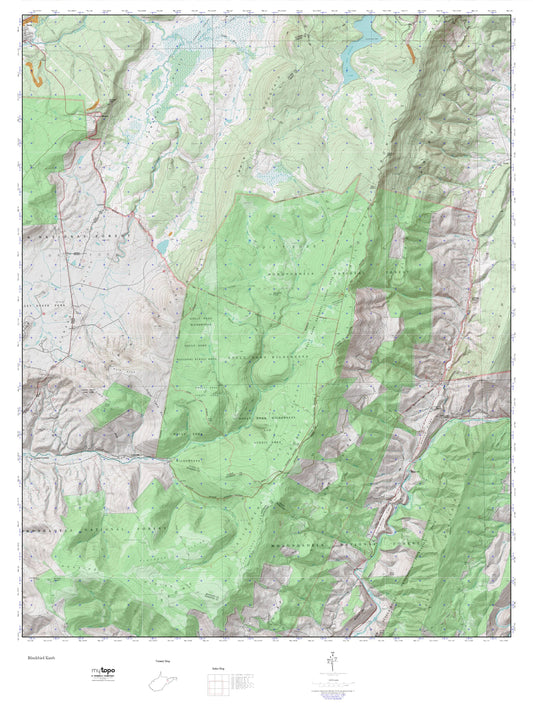 Dolly Sods MyTopo Explorer Series Map Image