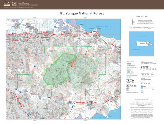 El Yunque National Forest Map