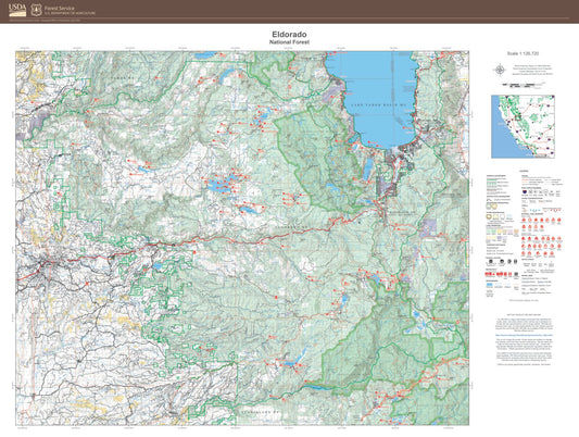 Eldorado National Forest Map