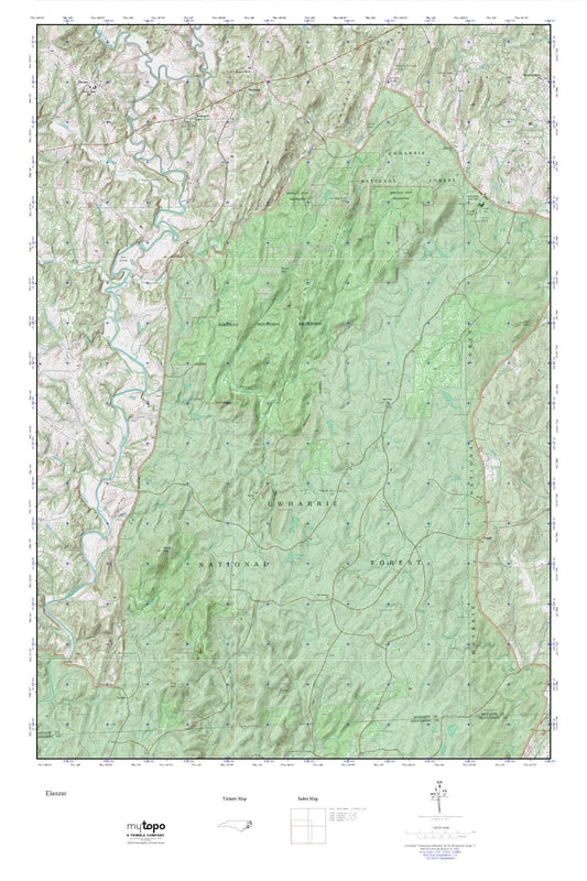 Eleazer MyTopo Explorer Series Map Image