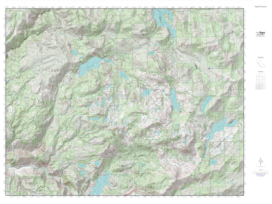 English Mountain MyTopo Explorer Series Map Image