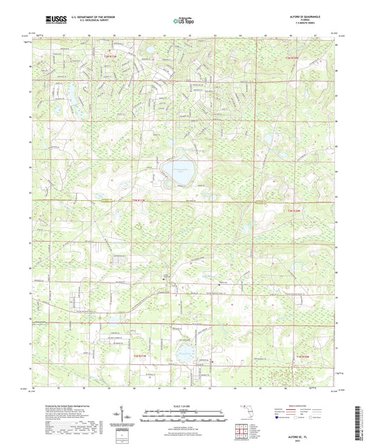 Alford SE Florida US Topo Map Image