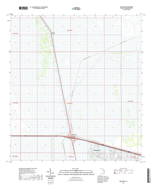 Andytown Florida US Topo Map Image