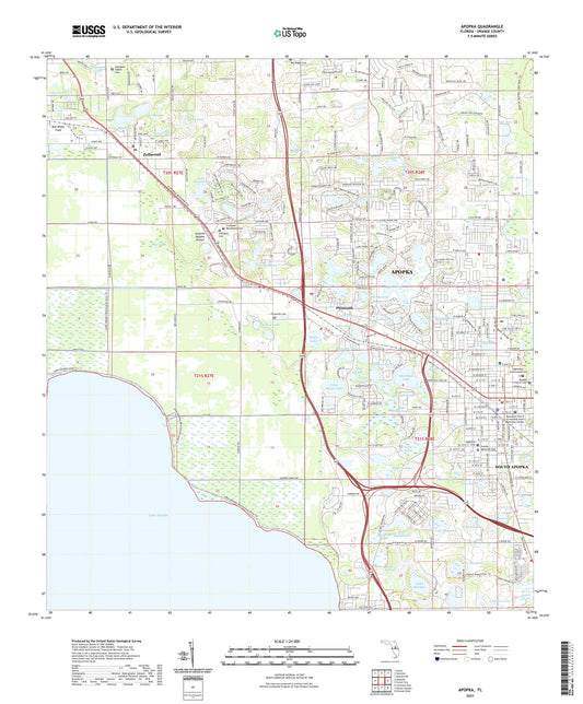 Apopka Florida US Topo Map Image