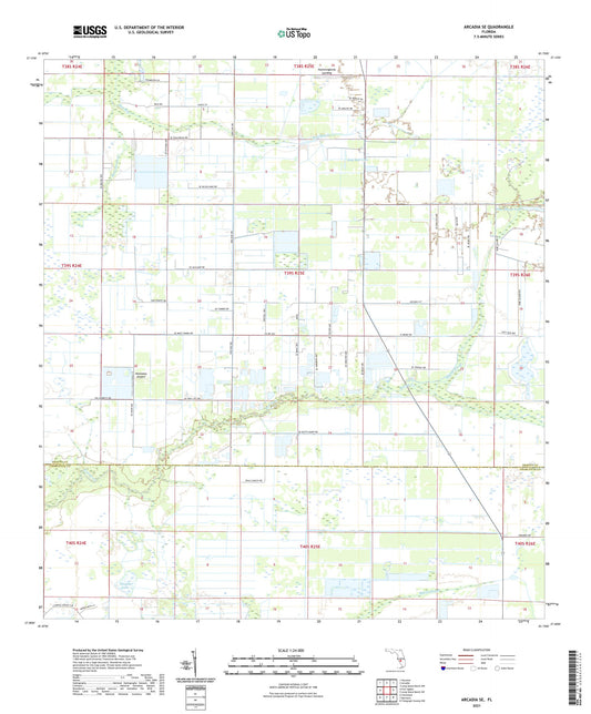 Arcadia SE Florida US Topo Map Image