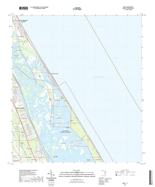 Ariel Florida US Topo Map Image