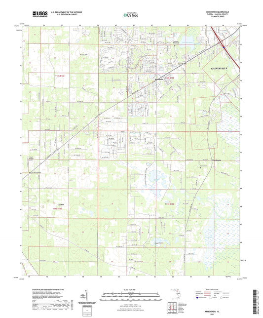 Arredondo Florida US Topo Map Image