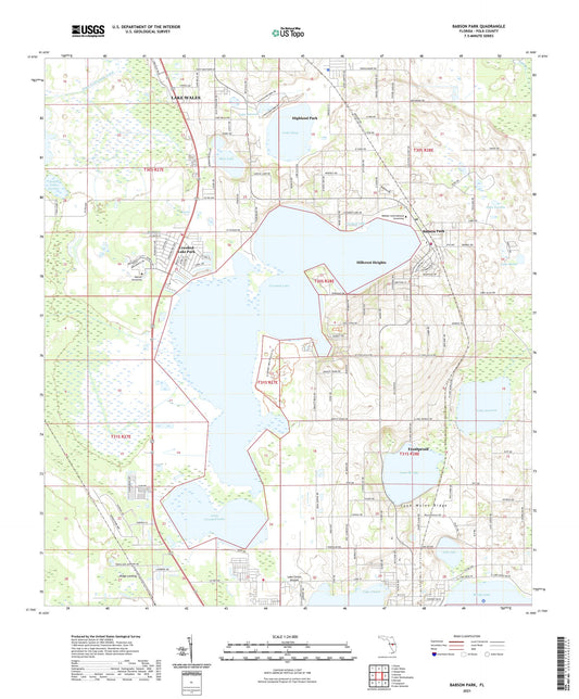 Babson Park Florida US Topo Map Image