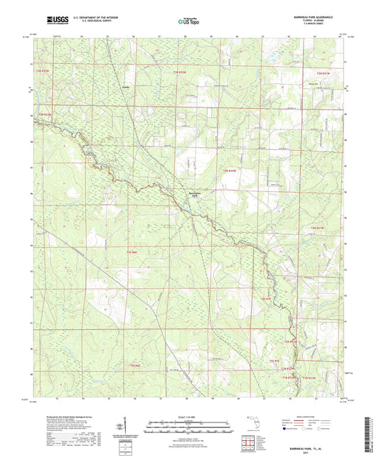 Barrineau Park Florida US Topo Map Image