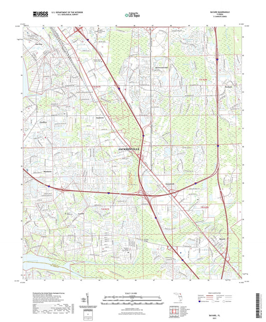 Bayard Florida US Topo Map Image