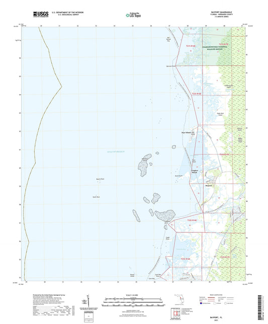 Bayport Florida US Topo Map Image