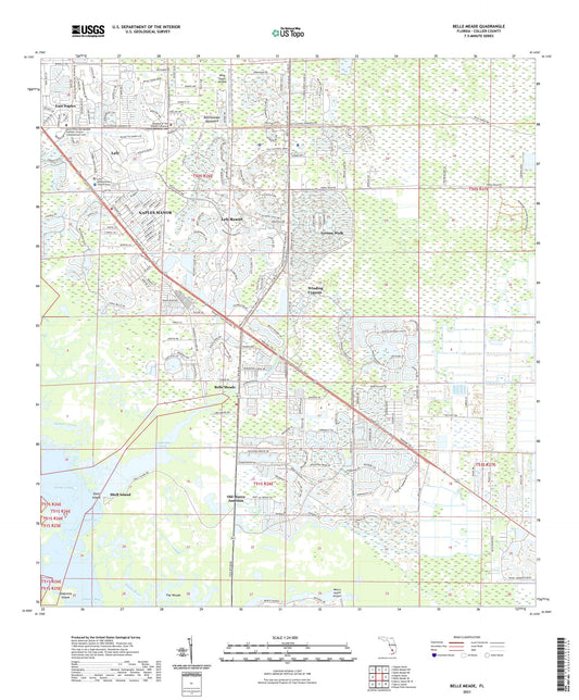 Belle Meade Florida US Topo Map Image