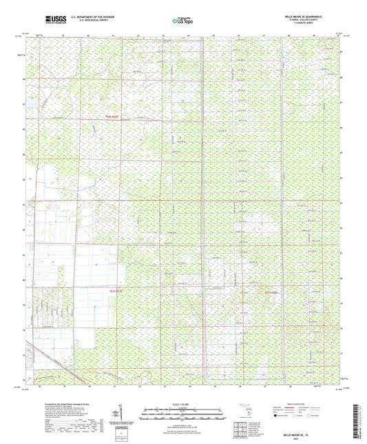 Belle Meade SE Florida US Topo Map Image