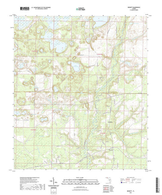 Bennett Florida US Topo Map Image