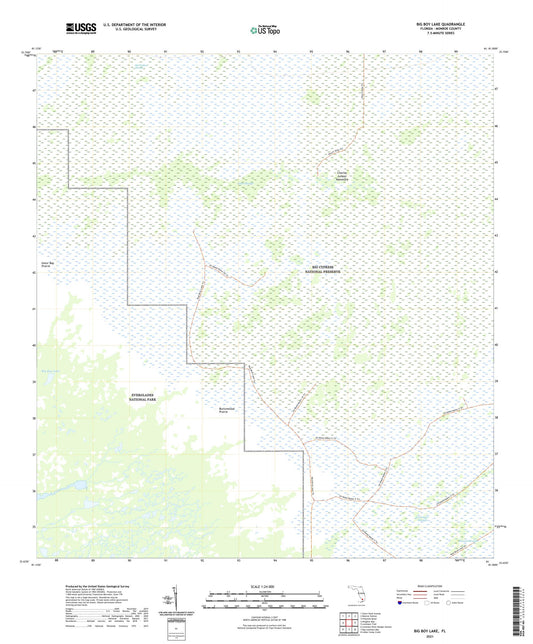 Big Boy Lake Florida US Topo Map Image