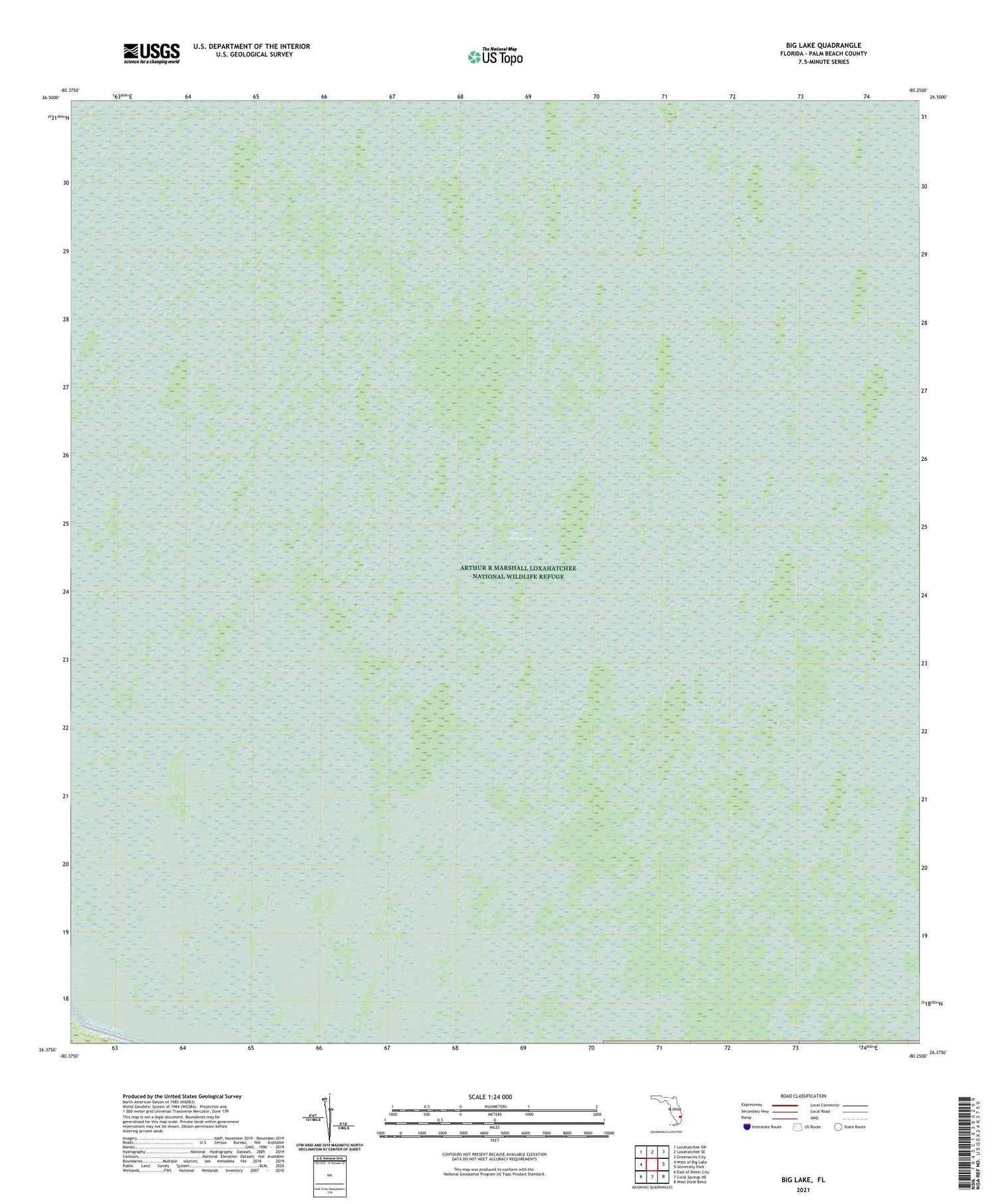 Big Lake Florida US Topo Map Image