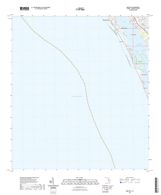 Bird Keys Florida US Topo Map Image