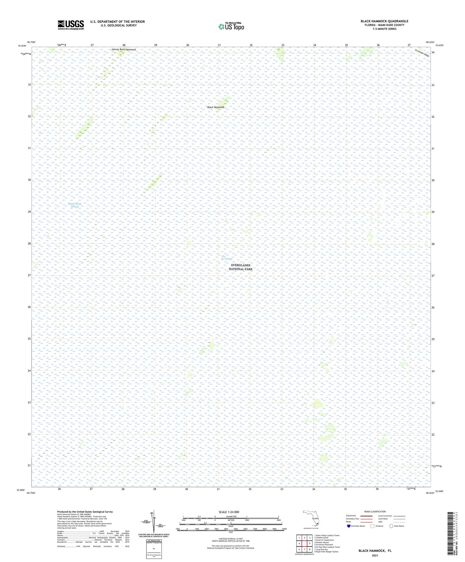 Black Hammock Florida US Topo Map Image