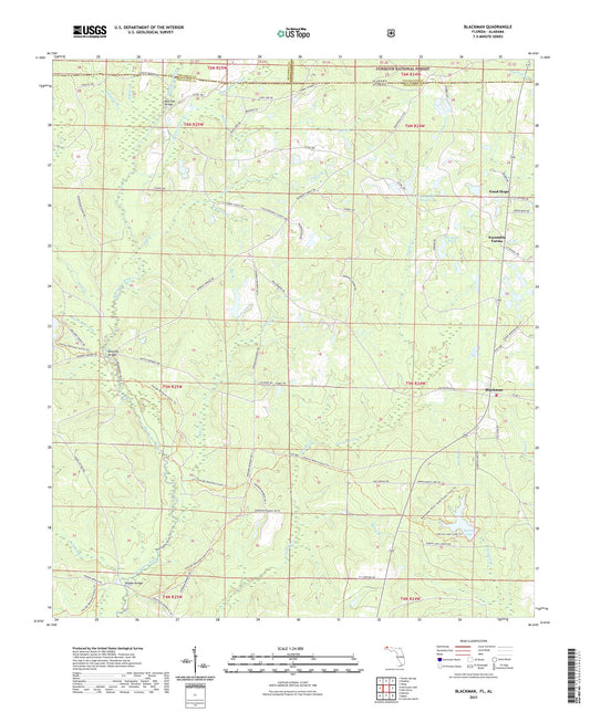 Blackman Florida US Topo Map Image