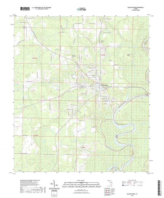 Blountstown Florida US Topo Map Image