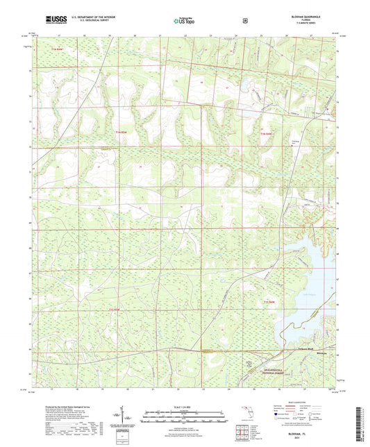 Bloxham Florida US Topo Map Image