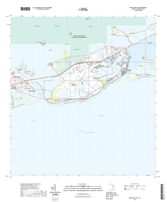 Boca Chica Key Florida US Topo Map Image
