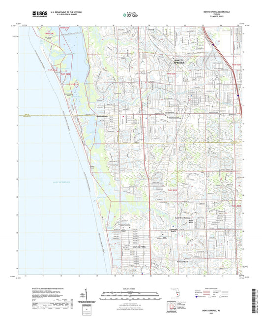Bonita Springs Florida US Topo Map Image
