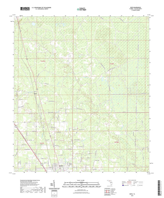 Boyd Florida US Topo Map Image