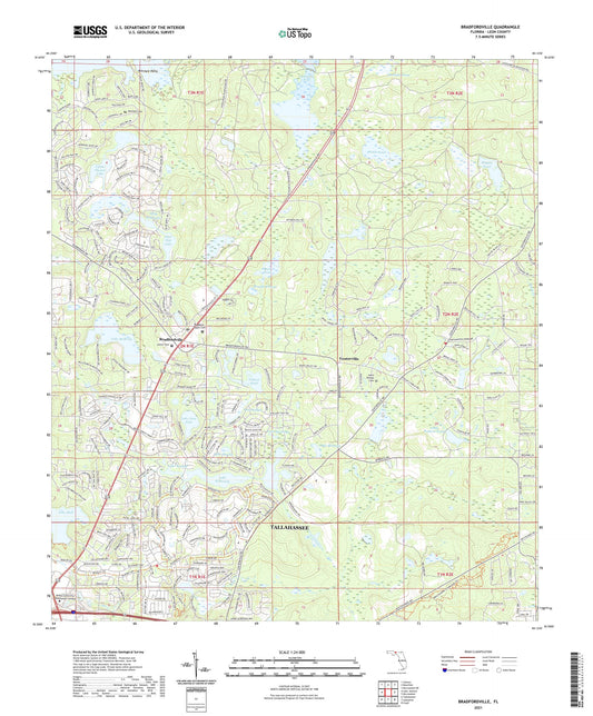 Bradfordville Florida US Topo Map Image