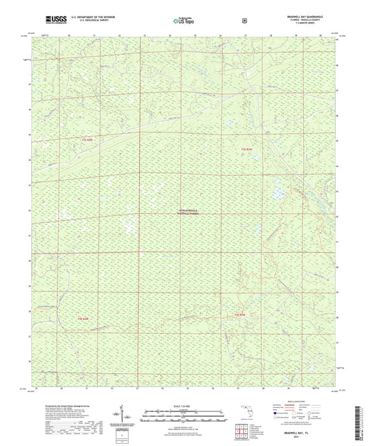 Bradwell Bay Florida US Topo Map Image