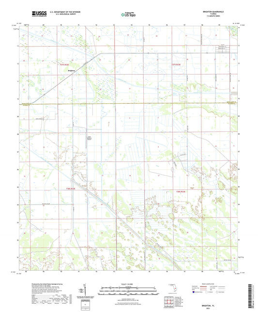 Brighton Florida US Topo Map Image