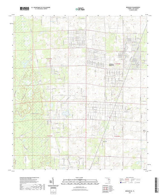 Bronson SE Florida US Topo Map Image