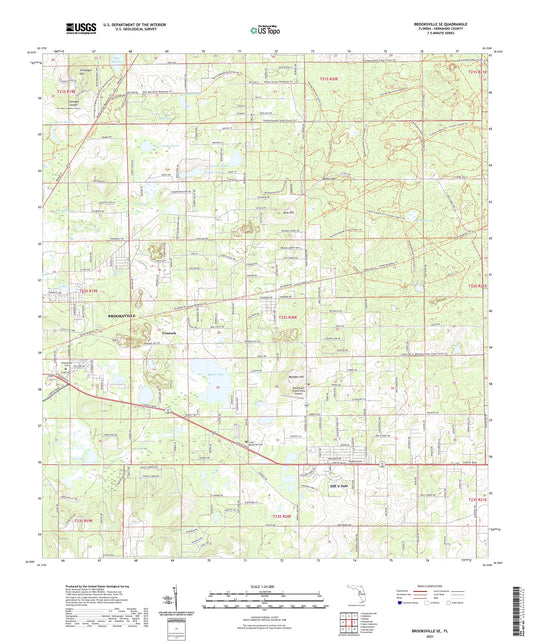 Brooksville SE Florida US Topo Map Image